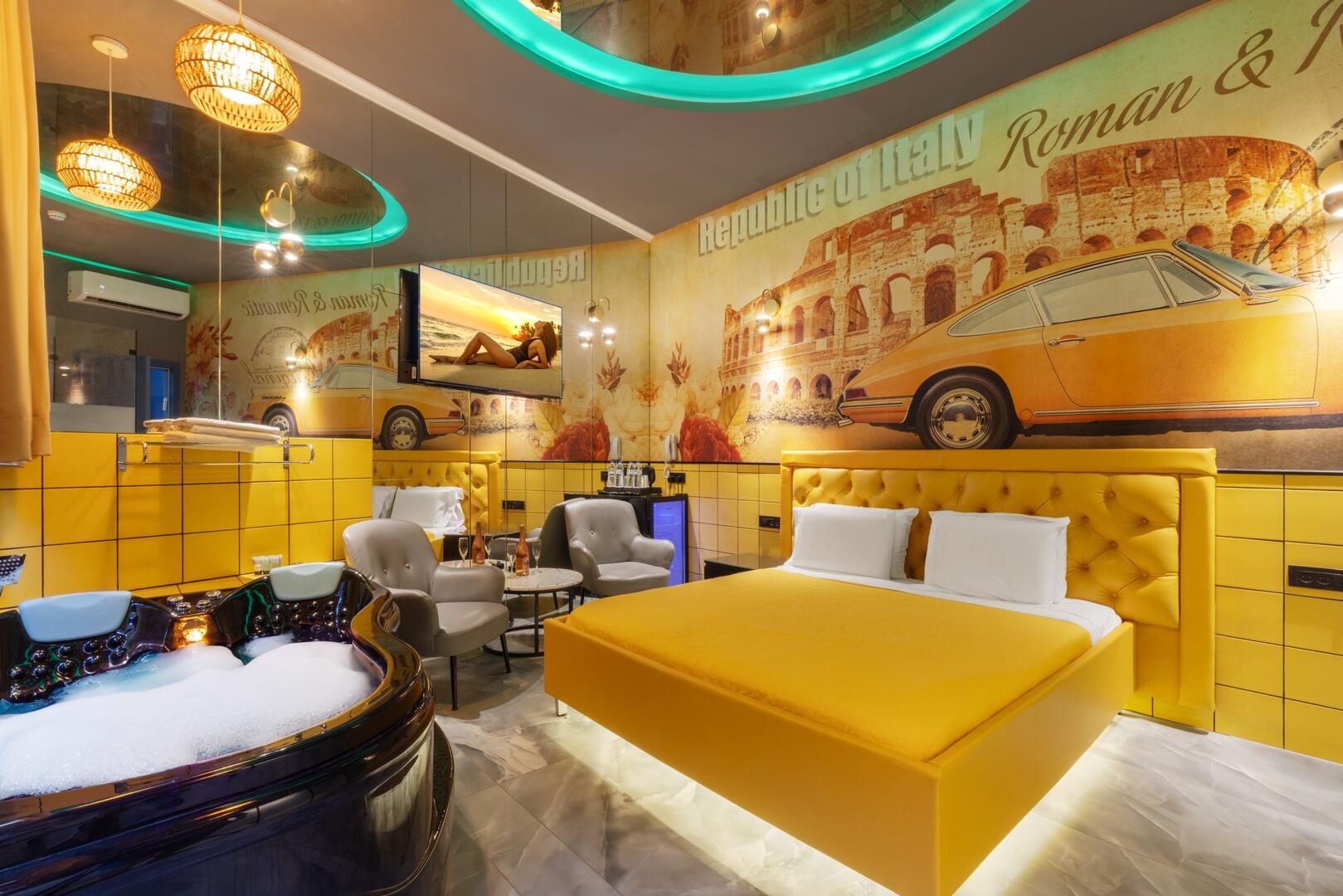 סוויטת ג'קוזי איטלי - סוויטות גראף - סוויטות להשכרה לפי שעה וללינה בראשון לציון 100848