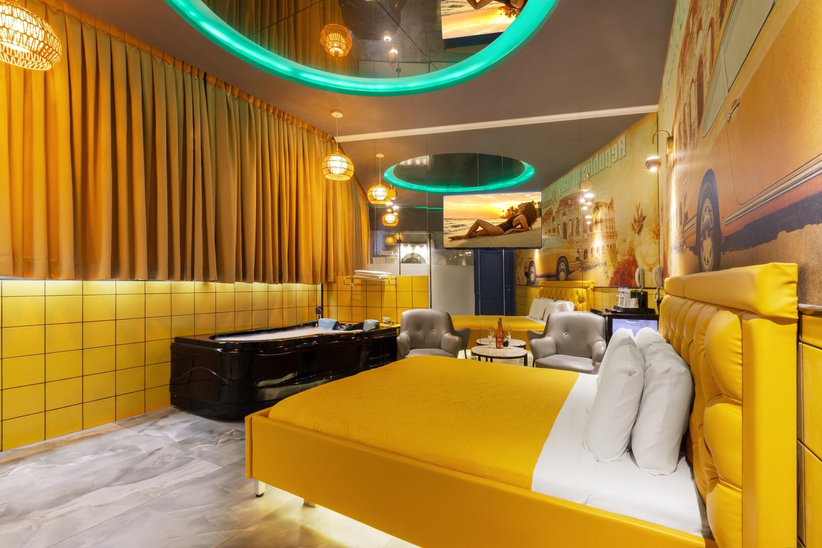 סוויטת ג'קוזי איטלי - סוויטות גראף - סוויטות להשכרה לפי שעה וללינה בראשון לציון 100849