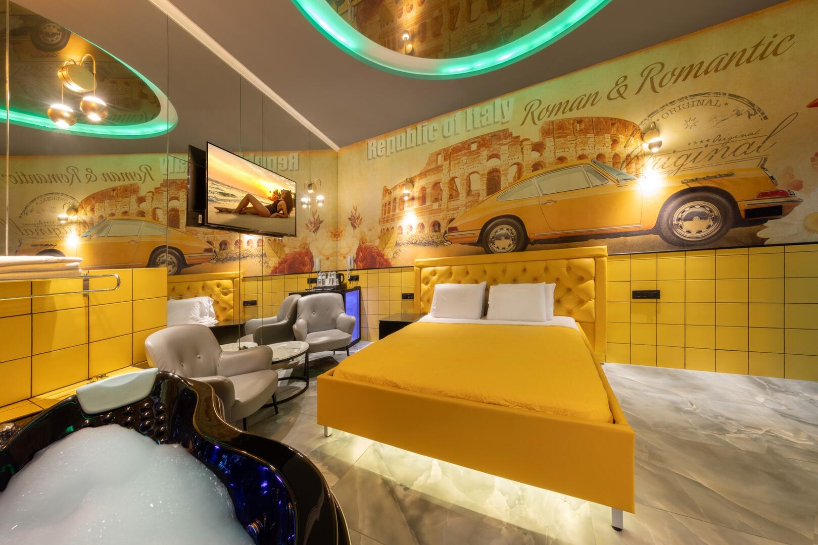 סוויטת ג'קוזי איטלי - סוויטות גראף - סוויטות להשכרה לפי שעה וללינה בראשון לציון 100850